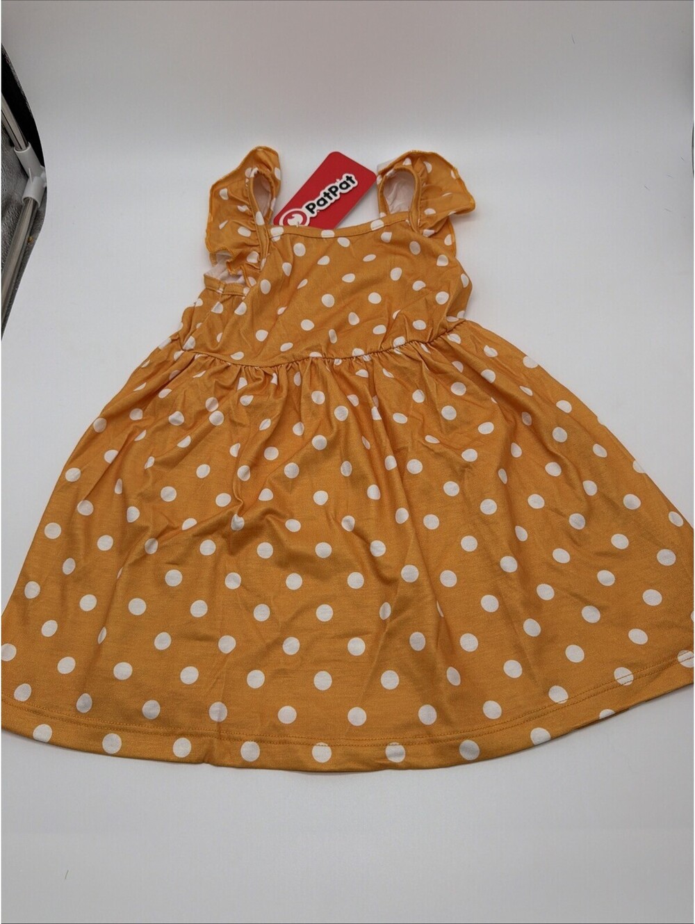 PatPat Lightweight Yellow White Polka Dots NWT Toddler Girl 2y
